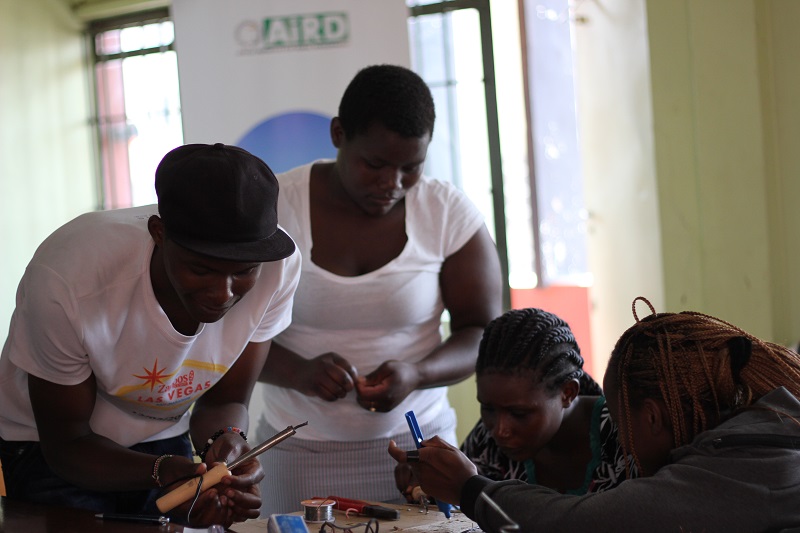 Group work at TCTI/AiRD Solar Technician Training
